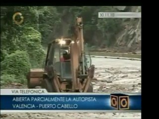 La Autopista Valencia-Puerto Cabello fue abierta parcialment