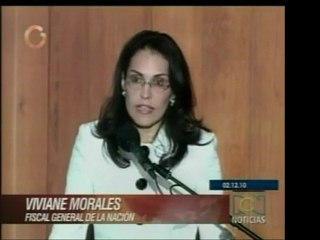 La nueva Fiscal General de Colombia, Viviane Morales, expone