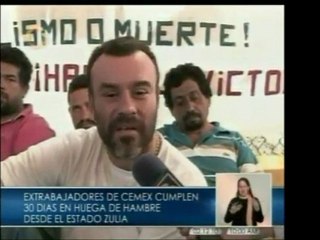 Ex tabajadores de Cemex llevan alrededor de 700 horas sin co