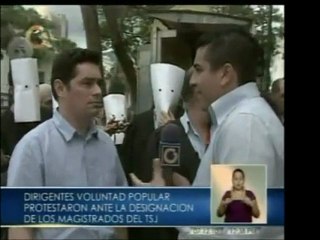 Mov. Voluntad Popular protesta designación de Magistrados de