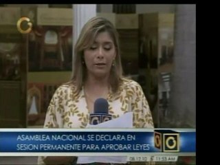 Download Video: Asamblea Nacional se declara en sesión permanente para aprob