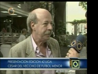 Presentación de la liga de fútbol menor César del Vecchio, e