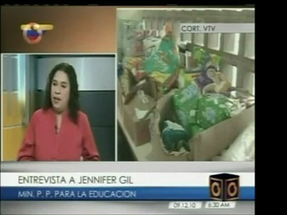 Ministra del P.P. para la Educación, Jennifer Gil, informa q