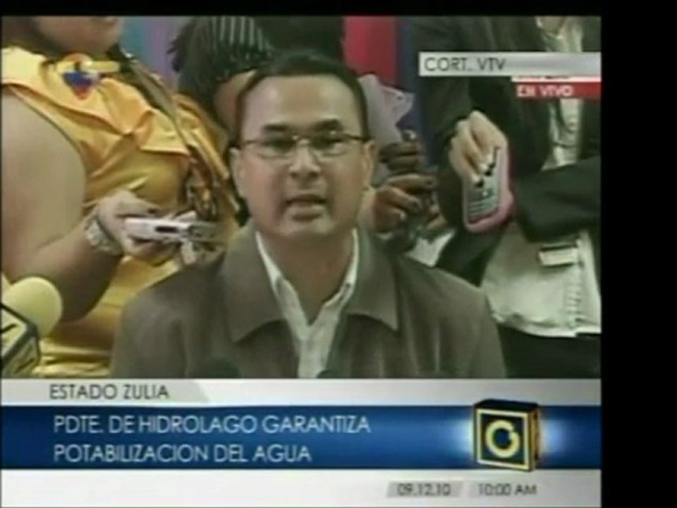 Presidente de Hidrolago, Freddy Rodríguez, garantiza la cali