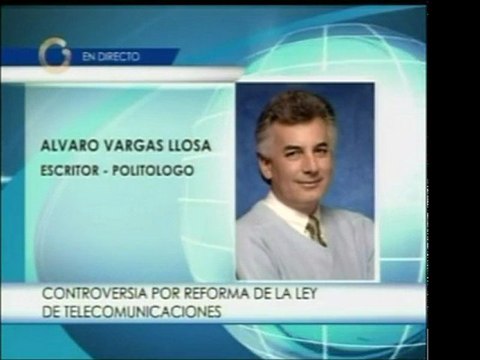 El hijo de Mário Vargas Llosa, Álvaro Vargas Llosa, anima a