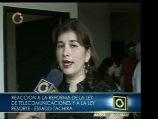 El gobernador del Táchira, periodistas y personas afiliadas