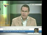 Dir. de la Policía Nacional, Comisario Luis Fernández, infor