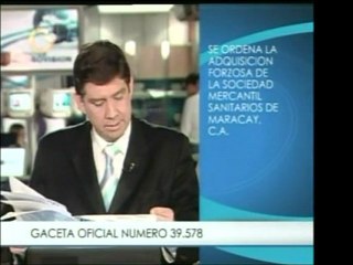 En la Gaceta Oficial del día de hoy se ordena la expropiació