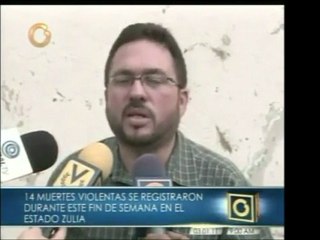 En el Zulia hubo 14 muertes violentas durante el fin de sema