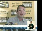 Sec. General de Primero Justicia, Tomás Guanipa, se solidari