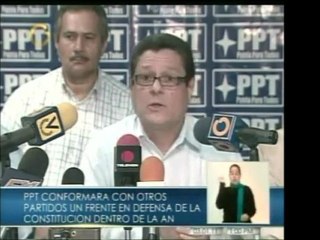 El PPT propone crear un frente por la defensa de la democrac