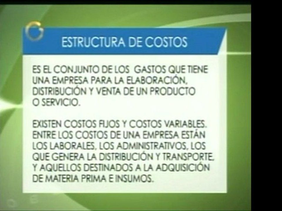 Hoy en Diccionario económico de noticias globovisión: el con