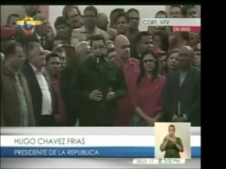 Pdte. Chavez anuncia formalmente que será el candidato presi