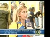 Atletas venezolanos concurren a la misa del deporte, en su a