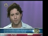 El actor venezolano Edgar Ramírez fue nominado al Oscar por