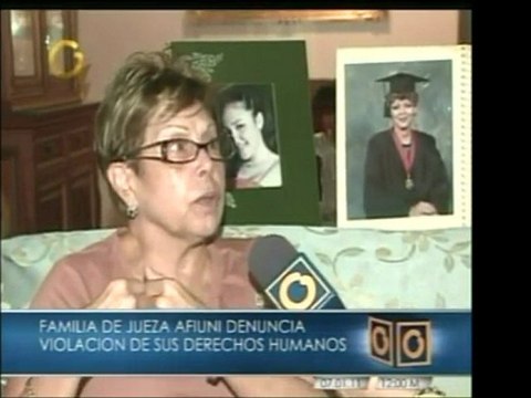 Madre de la jueza María de Lourdes Afiuni pide al penal que