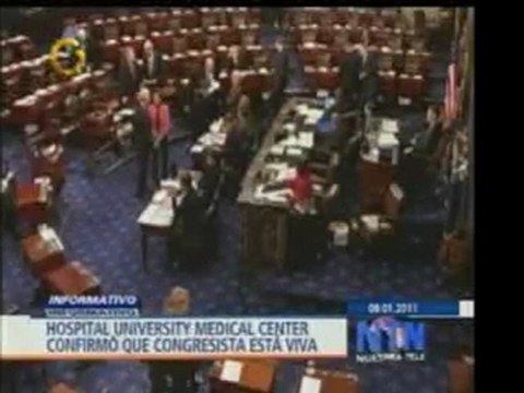 La congresista estadounidense Giffords fue sometida a operac