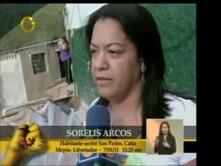 En San Pedro, Altavista, en Catia, la calle se derrumbó deja