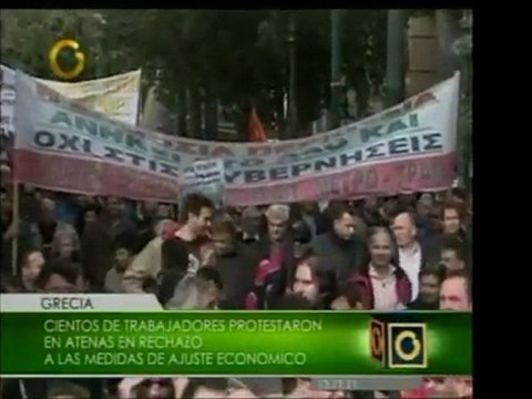 En Atenas, Grecia, los trabajadores volvieron a protestar po