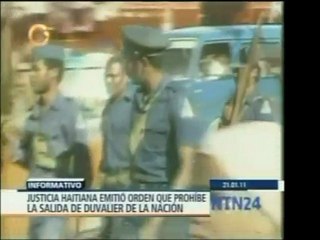 La policía haitiana distribuyó la orden por todo el país de