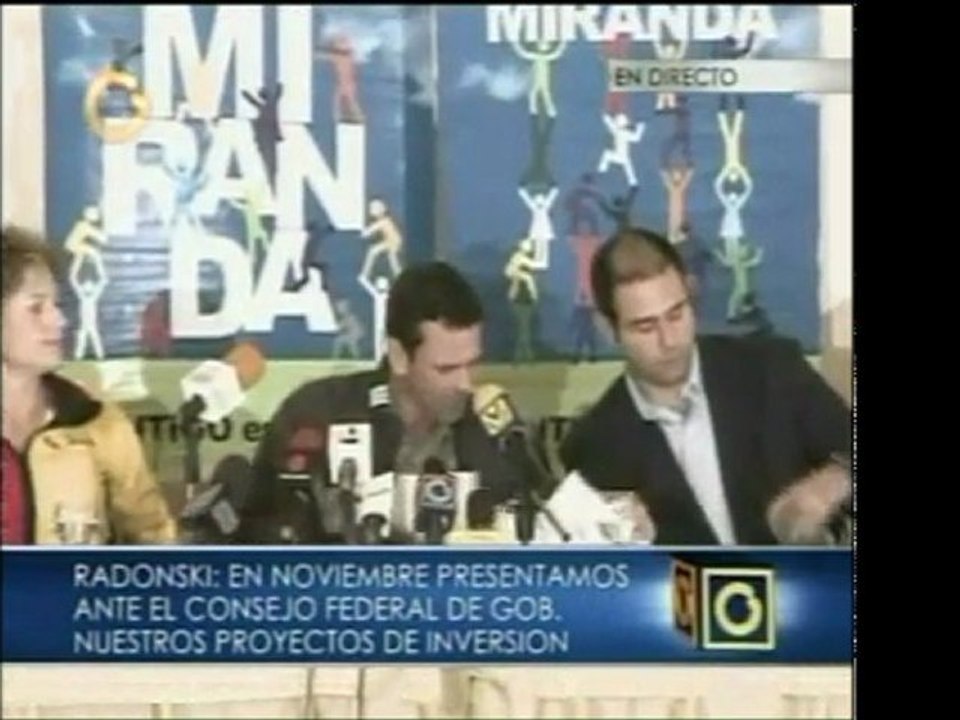 Gobernador de Miranda, Capriles Radonsky, denuncia que el Co
