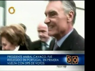 En Portugal se reeligió al Presidente Aníbal Cavaco en la pr