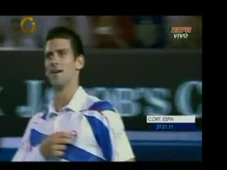 En el Abierto de  Australia el campeón suizo Federer fue eli