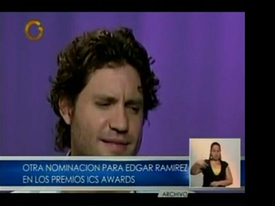 Edgar Ramírez se encuentra nominado a los premios ICS por su