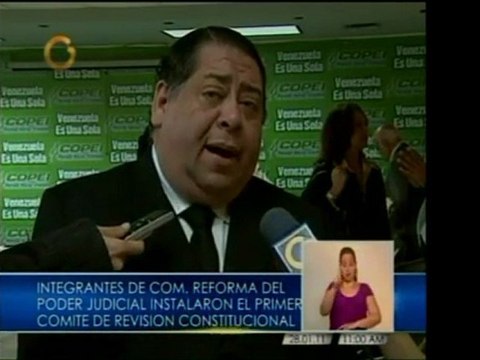 Comisión de reforma del poder judicial instala el primer com