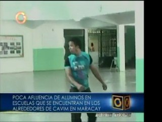 Hubo poca afluencia de alumnos en Maracay, estado Aragua, lu