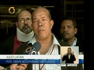 El Frente Bolivariano de Abogados acudió al Ministerio Públi