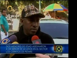 Sexagenario fue asesinado por dos menores de edad en Petare.