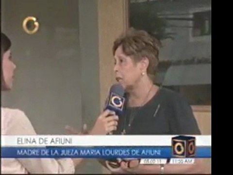 La jueza María Lourdes Afiuni evoluciona bastante bien seg