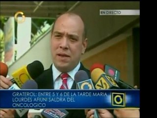 Translado de Mª de Lourdes Afiuni se realizaría entre las 5