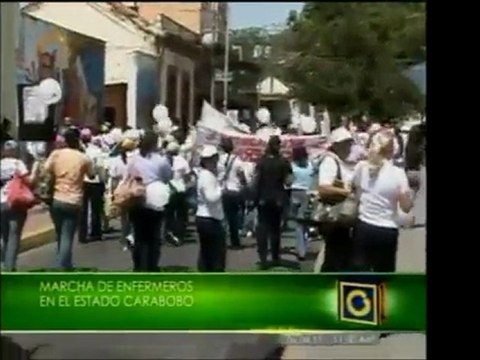 Enfermeros de Carabobo marcharon exigiendo mejores condicion