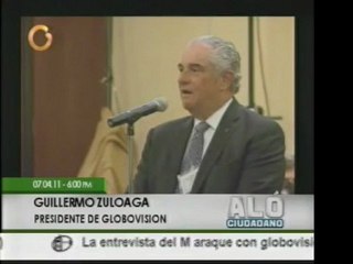 Presidente de Globovisión, Guillermo Zuloaga, reconoce la lu