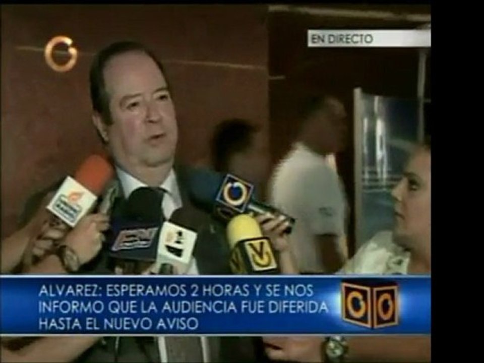 Audiencia para Oswaldo Álvarez Paz fue suspendida por cuarta