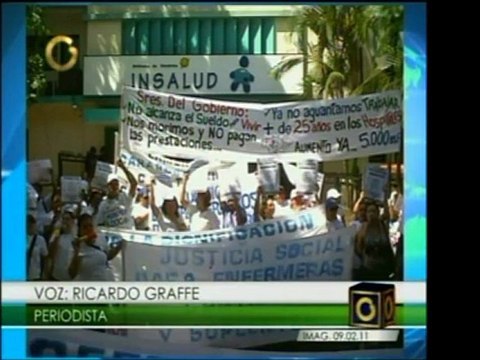 Enfermeros de Carabobo realizaron una marcha orque llevan cu