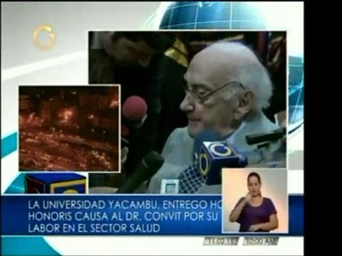 Universidad de Yacambú, en Maracay, otorga Doctorado Honoris