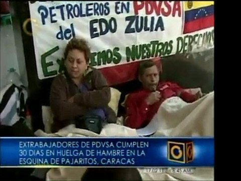 Cuatro de los siete extrabajadores de Pdvsa en huelga de ham