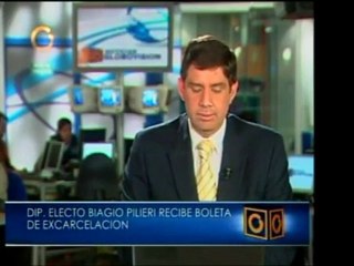 Dip. Biaggio Pillieri recibió una boleta de excarcelación en