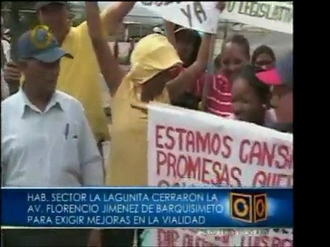 Habitantes de Barquisimeto, cierran Av. Florencio Jiménez ex