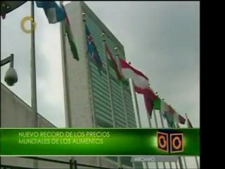 Precios mundiales de los alimentos alcanzaron un nuevo récor