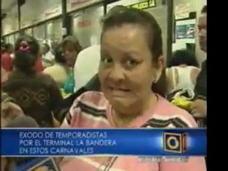 Éxodo de temporadistas por el terminal La Bandera en estos c