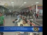 Movilización de pasajeros desde el terminal La Bandera