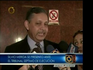 Silvio Mérida se presentó ante tribunales penales y le fue c
