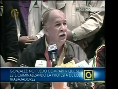Sindicalista Rubén González y otros dirigentes sociales de G