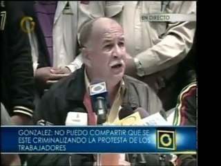 Sindicalista Rubén González y otros dirigentes sociales de G