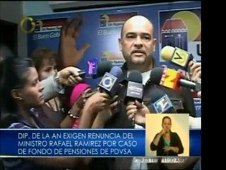 Diputados de la AN piden la renuncia del Min. Rafael Ramírez