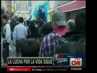 Reporte actual de la situación en Japón. Las personas se ago